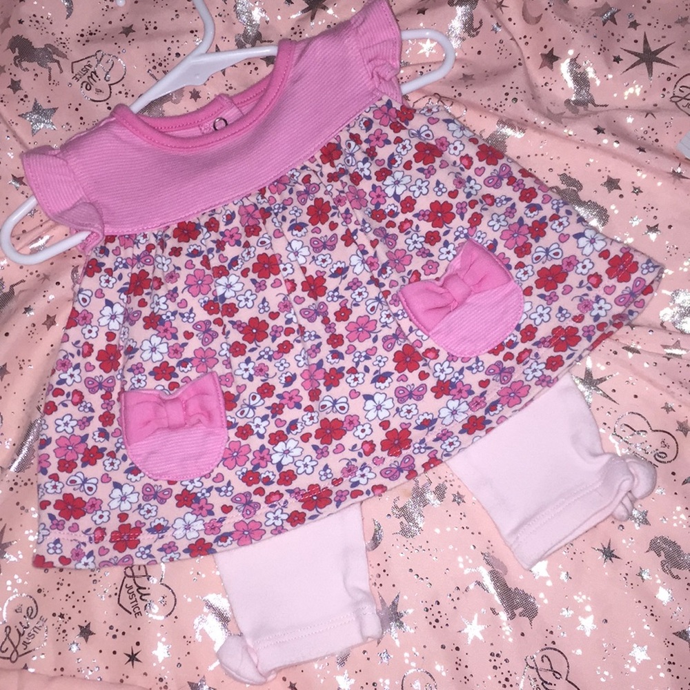 Pink flower outfit